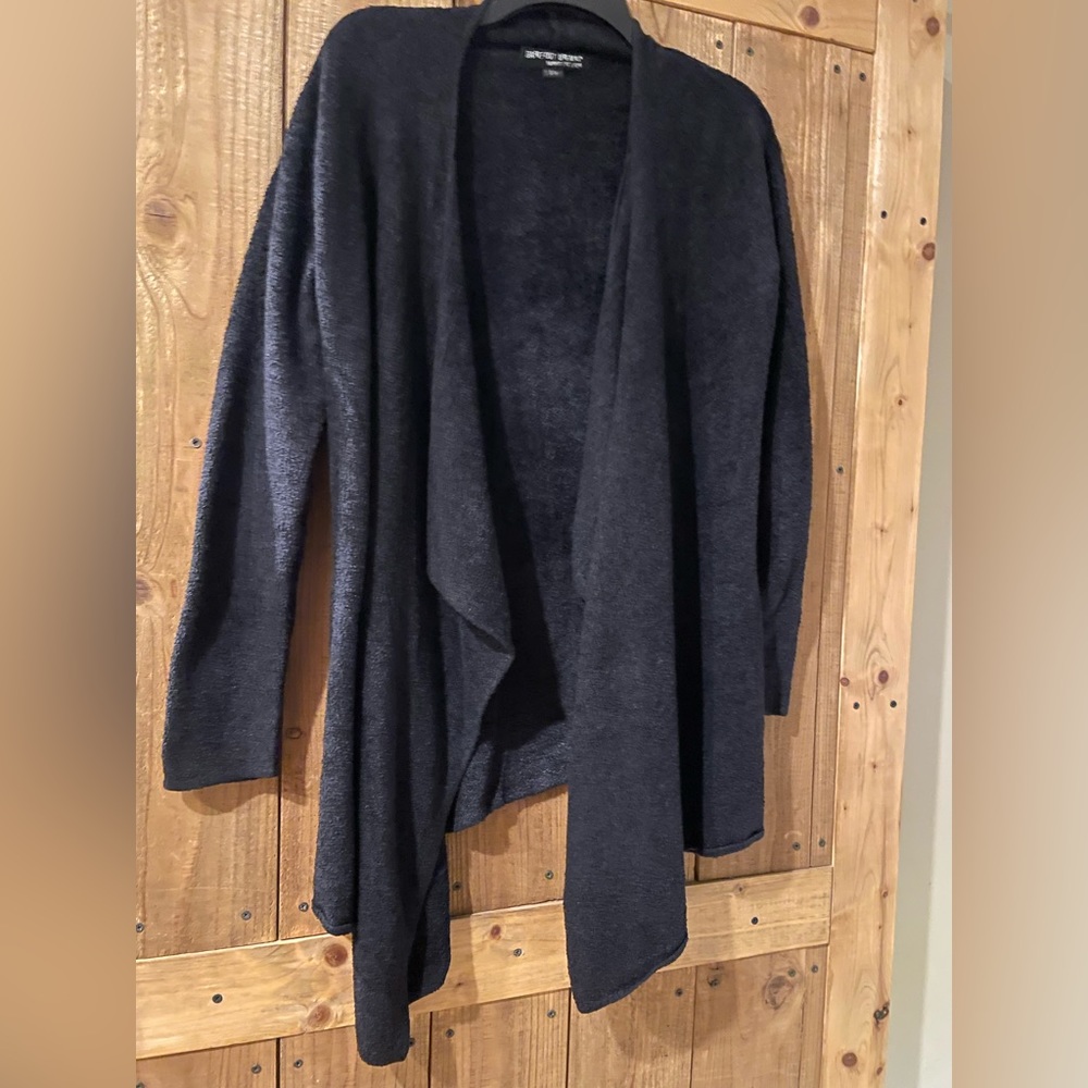 Barefoot Dreams Bamboo CozyLite Calypso Black Wrap Cardigan